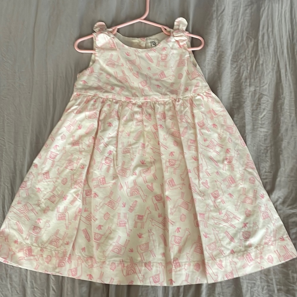 Gap Kids Lama dress white and Pink